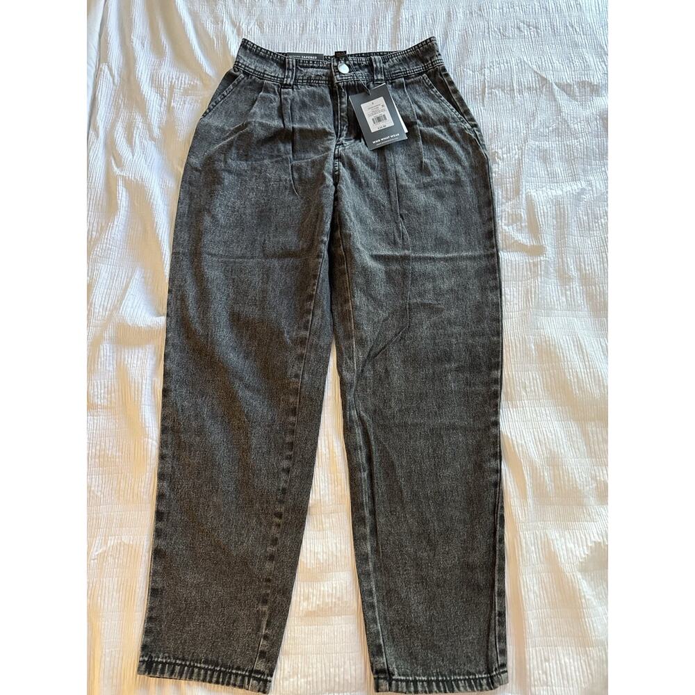 NWT Who What Wear Target High Waisted Tapered Pants Jeans Acid Wash Women's Sz 2